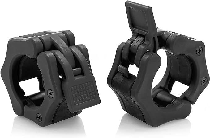 HACUBA FITNESS Olympic Barbell Clamps Collars Quick Release Pair Weight Clips for 2 inch Barbell ... | Amazon (US)