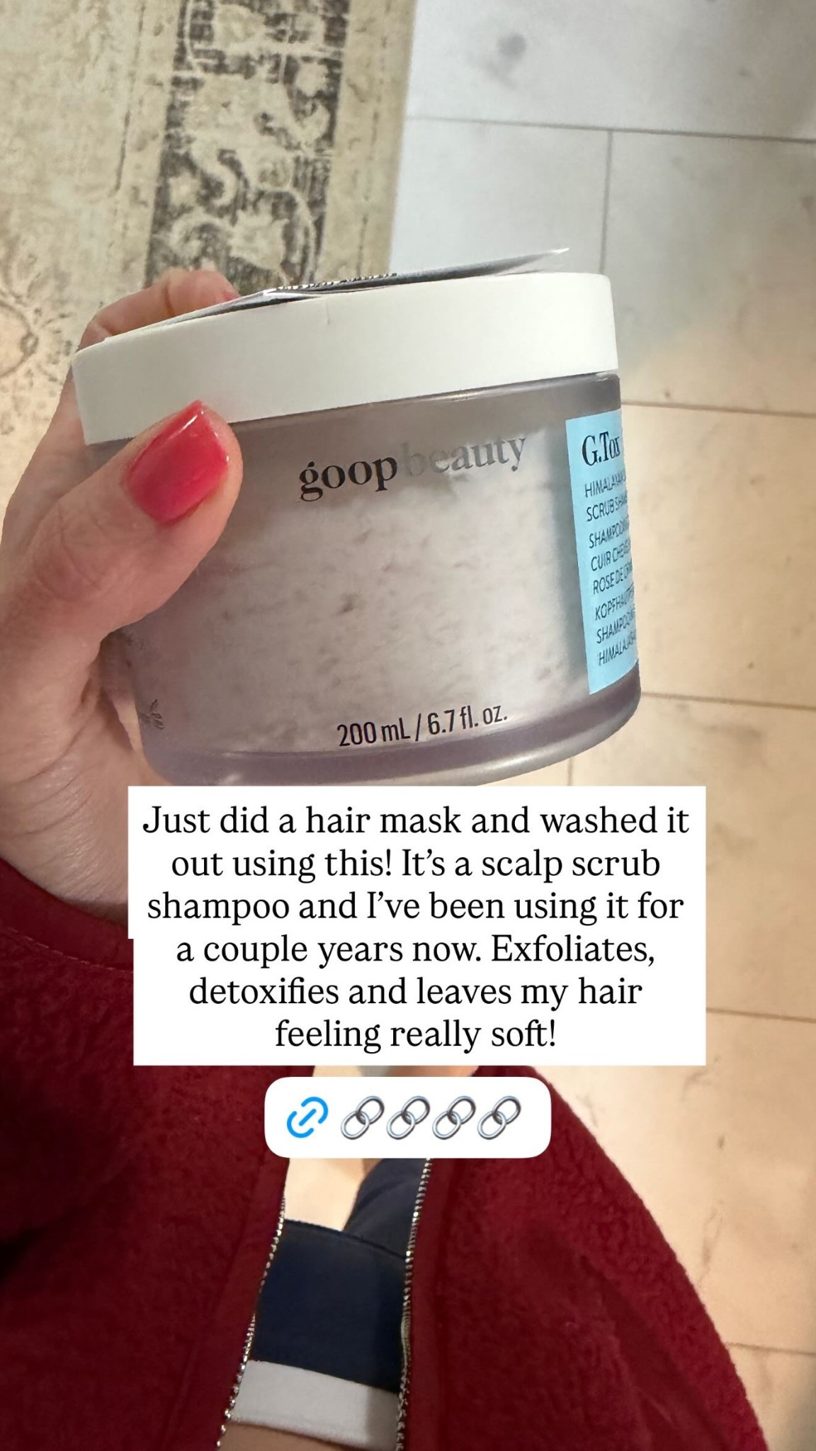 Just did a hair mask and washed it out using this scalp scrub shampoo! I’ve been using it for a couple years now. Exfoliates, detoxifies and leaves my hair feeling really soft! 

#LTKmorningroutine #LTKselfcare #LTKBeauty