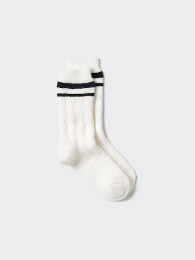 HEATTECH Socks (Cable)Colour: 00 WHITESize: Women UK4-7.5(24-26cm)UK4-7.5(24-26cm)Find my sizeGet... | UNIQLO (UK)