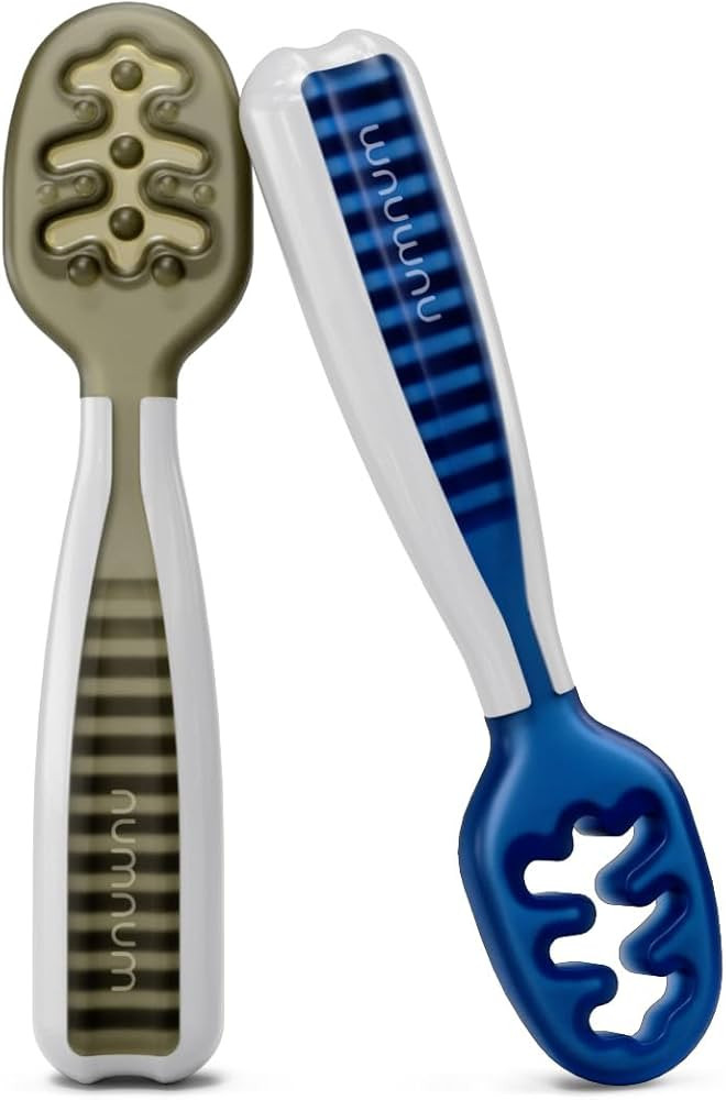NumNum Baby Spoons Set, Pre-Spoon GOOtensils for Kids Aged 6+ Months - First Stage, Baby Led Wean... | Amazon (US)
