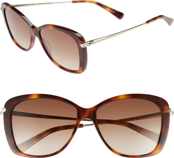 56mm Gradient Lens Butterfly Sunglasses | Nordstrom Rack
