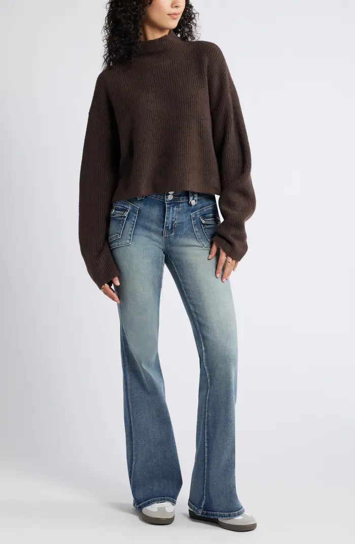Oversize Cozy Mock Neck Sweater | Nordstrom