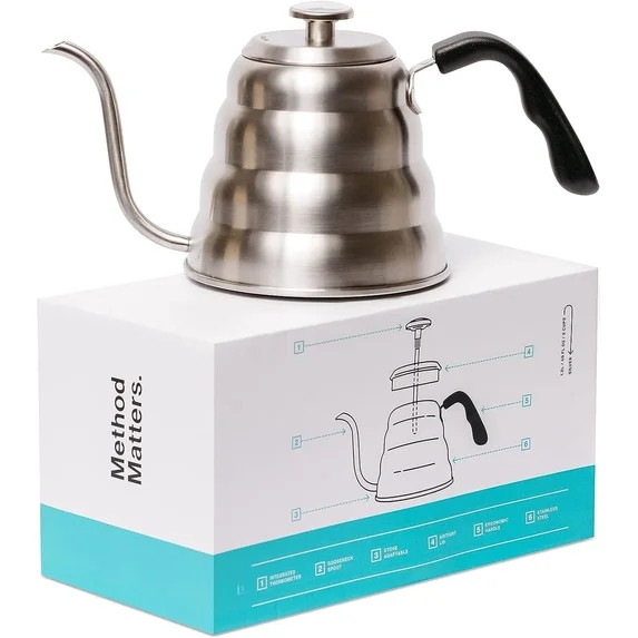 Pour Over Gooseneck Coffee Kettle with Thermometer | Walmart (US)