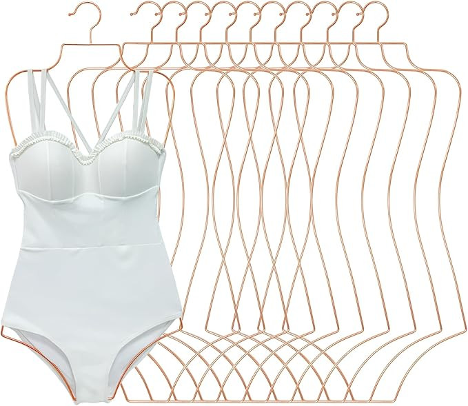 Body Shape Swimsuit Bikini Hanger Wire Display Hangers for Lingerie Bathing Suits Swimwear Clothe... | Amazon (US)