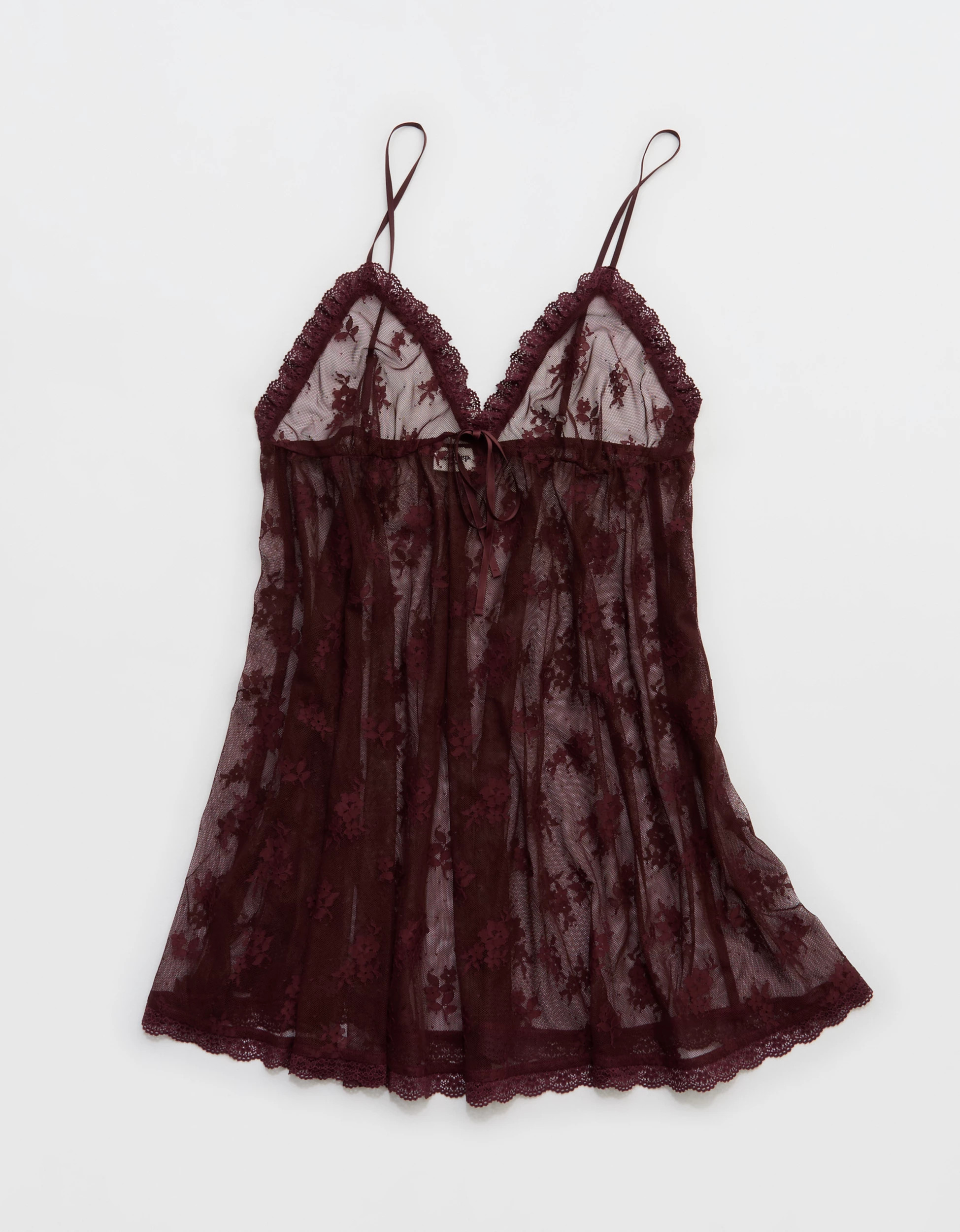 OVERSLEPT by Aerie Sheer Lace Nightie | Aerie