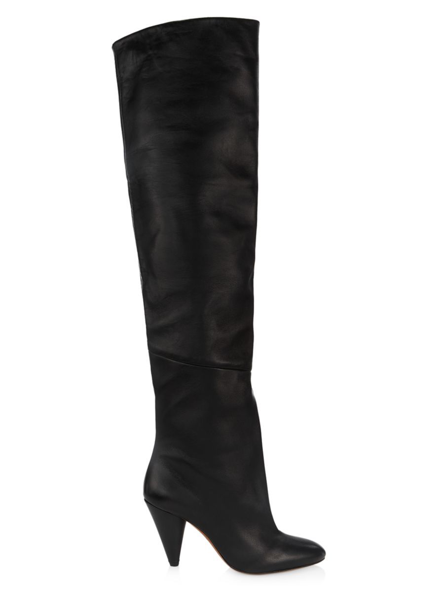 Cone 85MM Leather Over-the-Knee Boots | Saks Fifth Avenue