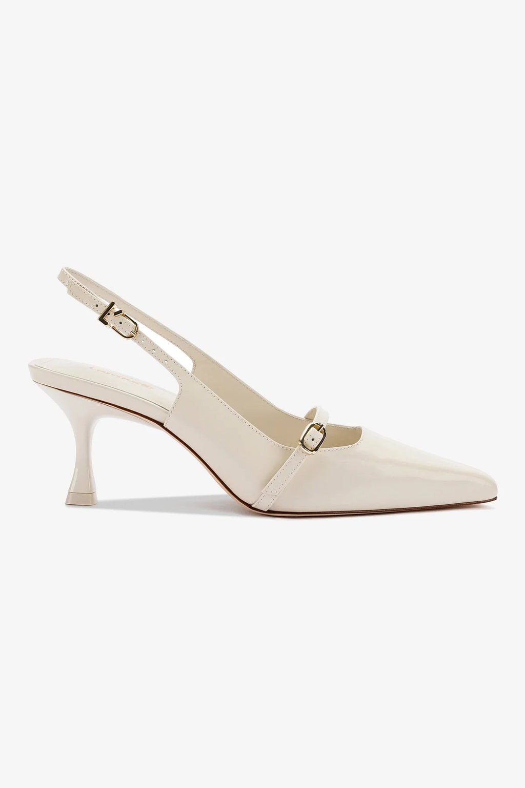 Ines Pump In Ivory Leather | Larroude