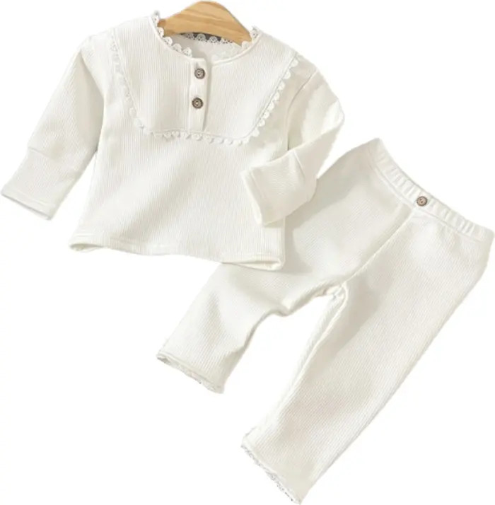 Brielle Cotton Top & Pants Set | Nordstrom