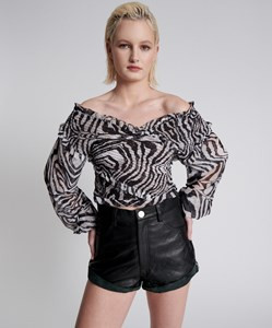 WANDERER LEATHER HIGH WAIST BANDITS | OneTeaspoon