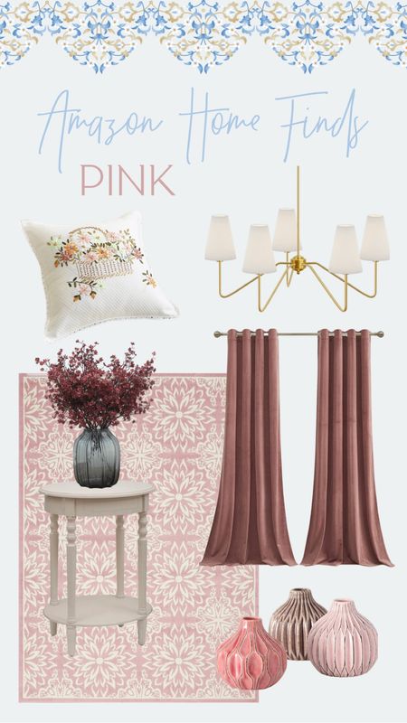 Pink home decor from Amazon!

Pink home finds living room decorating style bedroom furniture mauve pink style details

#LTKunder100 #LTKhome #LTKFind