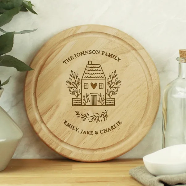 Personalised Home Wooden Chopping Board | Dunelm