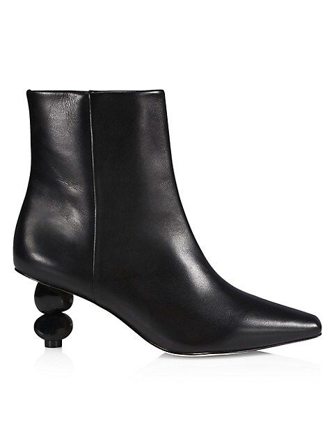 Daylee Leather Sculptural-Heel Ankle Booties | Saks Fifth Avenue