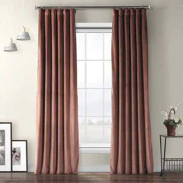 Exclusive Fabrics Plush Velvet Curtain (1 Panel) | Bed Bath & Beyond