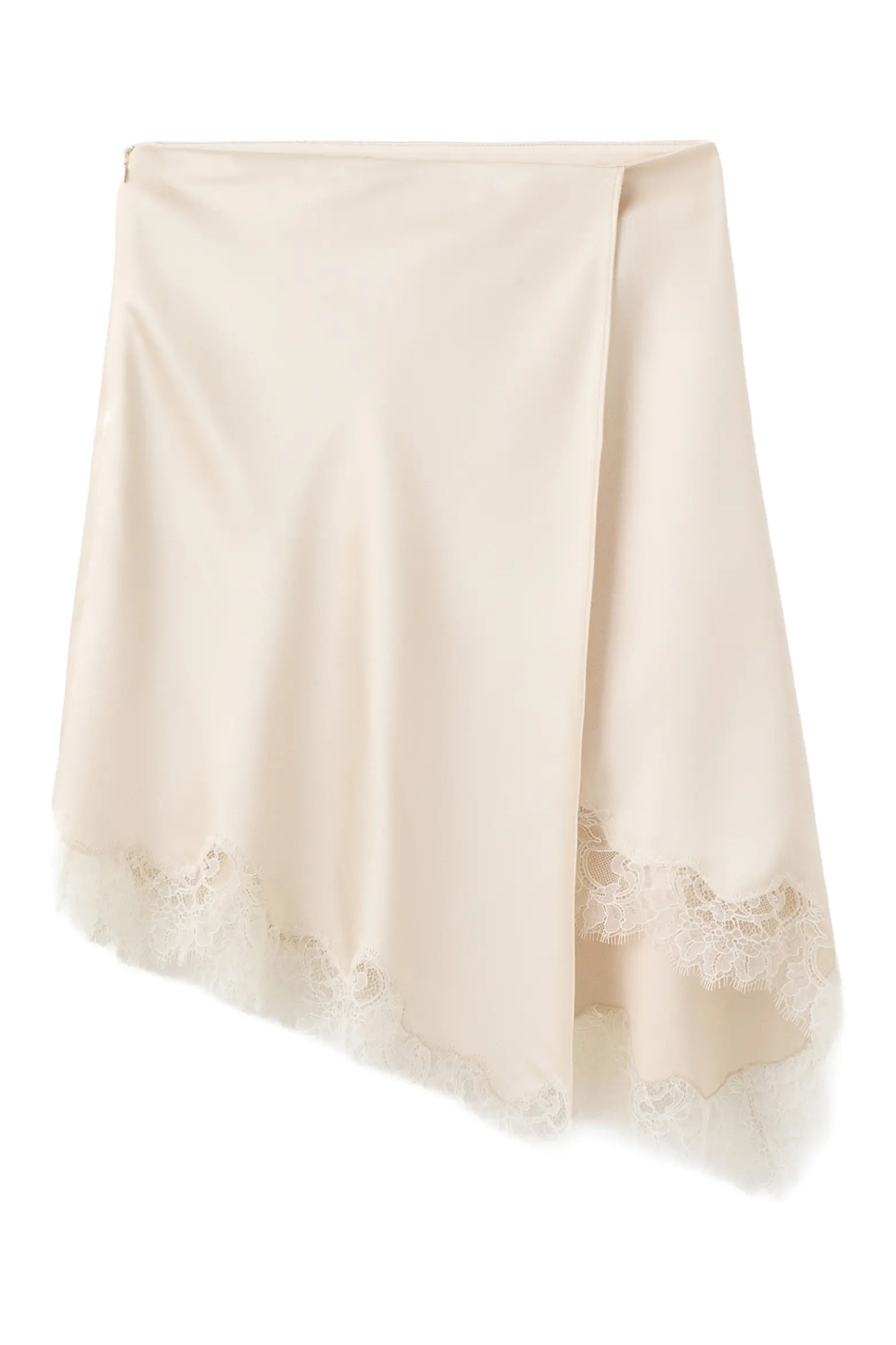 Lace Trim Satin Skirt (Women) | Nordstrom | Nordstrom