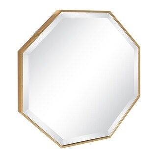Rhodes Modern Octagon Wall Mirror (Gold - 24.75x24.75) | Bed Bath & Beyond