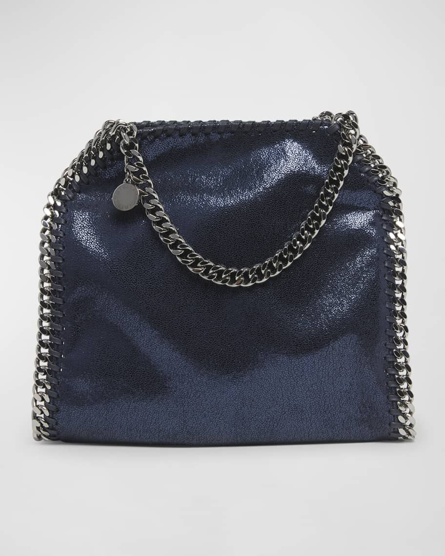 Stella McCartney Mini Falabella Metallic Chain Tote Bag | Neiman Marcus