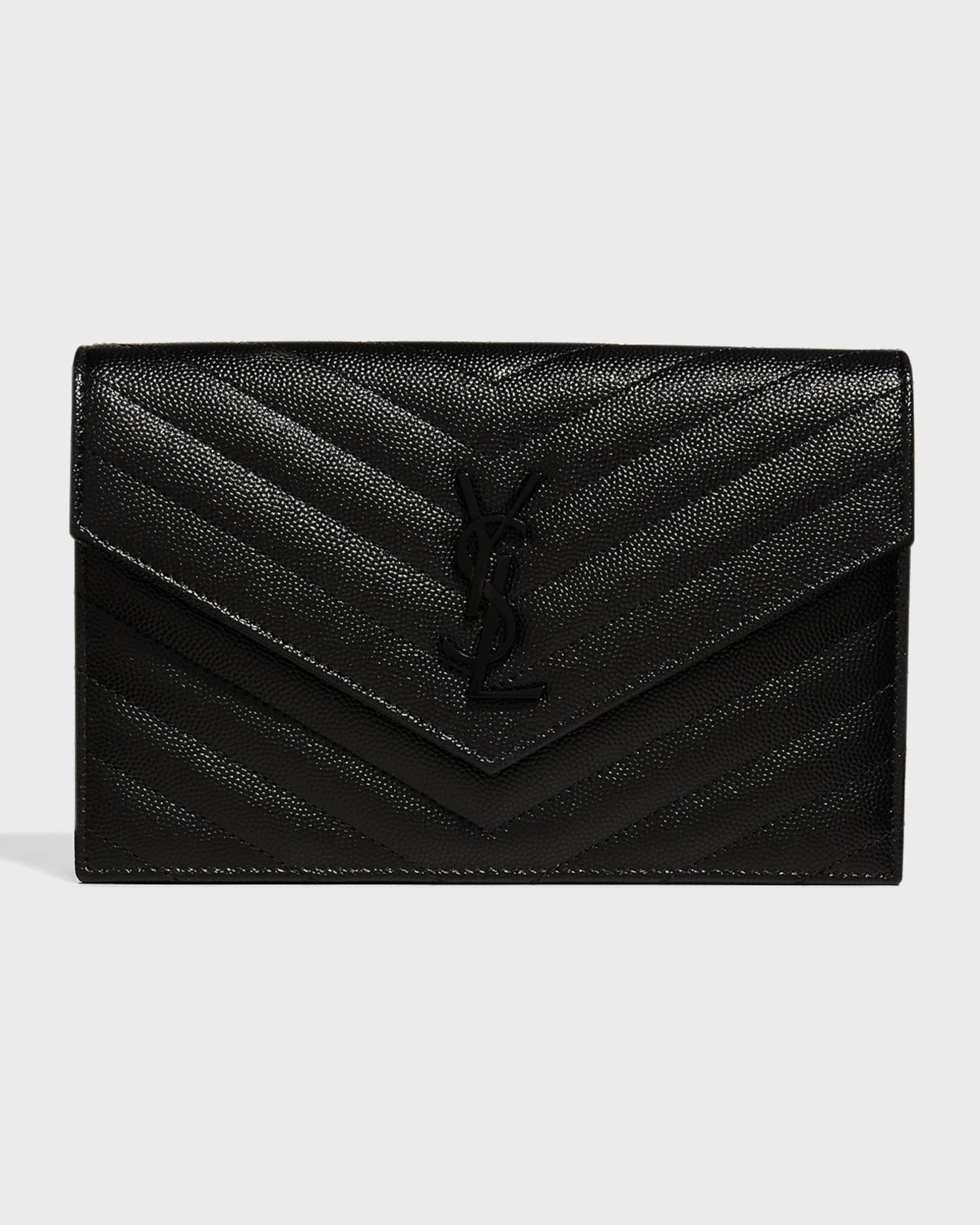 Small YSL Envelope Flap Wallet on Chain | Neiman Marcus
