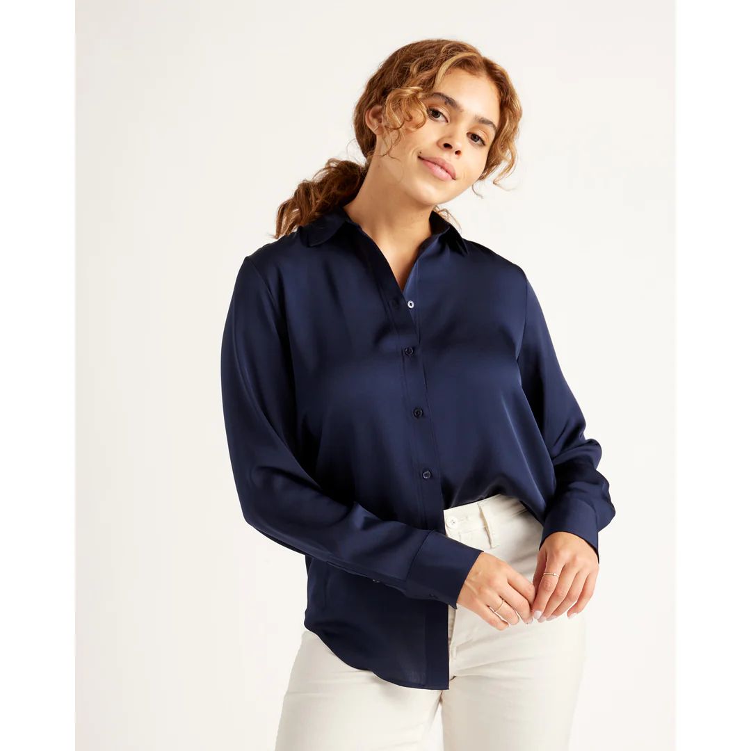 Washable Stretch Silk Blouse | Quince