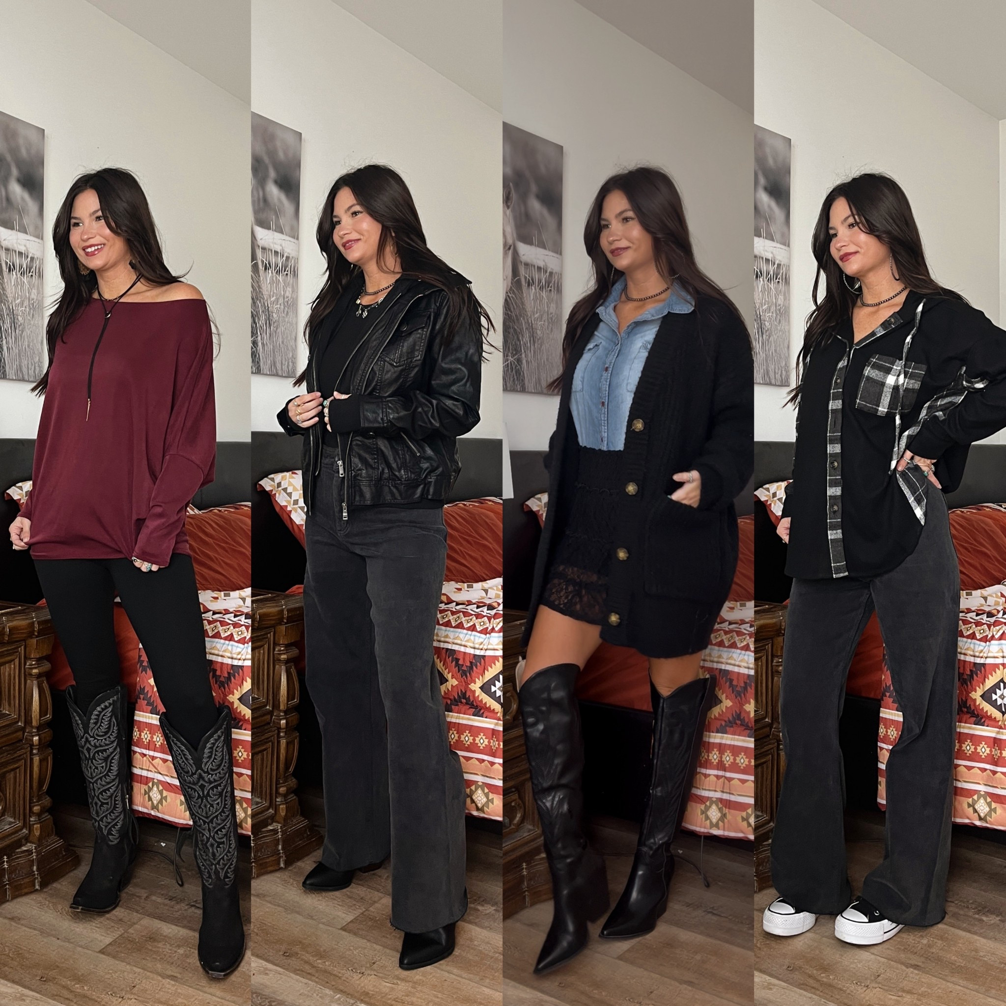 If I were to tell you to get one thing, it would be the leather jacket!! That thing is NICE. I have a 20% off code for it, as well as the other pieces from Magnolia! Code “DECLORI20”
Jeans are definitely petite friendly! 

Wearing smalls in everything except black tee, lace skort, and denim top. Those are xs

#LTKgrwm #LTKootd #LTKPetite