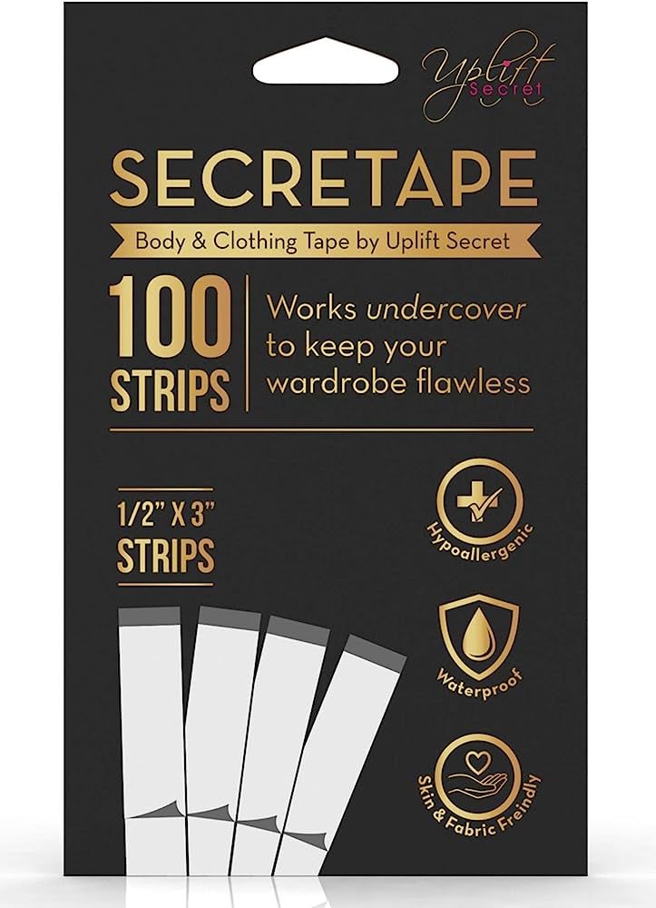 Uplift Secret Fashion Clothing Tape Double Sided - Clear Tape for Clothes, Body, and All Skin Shades | Amazon (US)