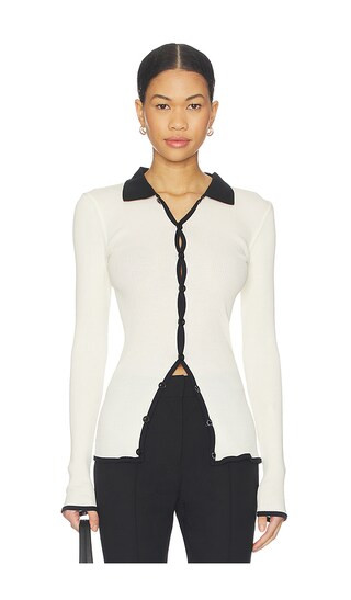 Laura Seamless Shirt in Pristine | Revolve Clothing (Global)