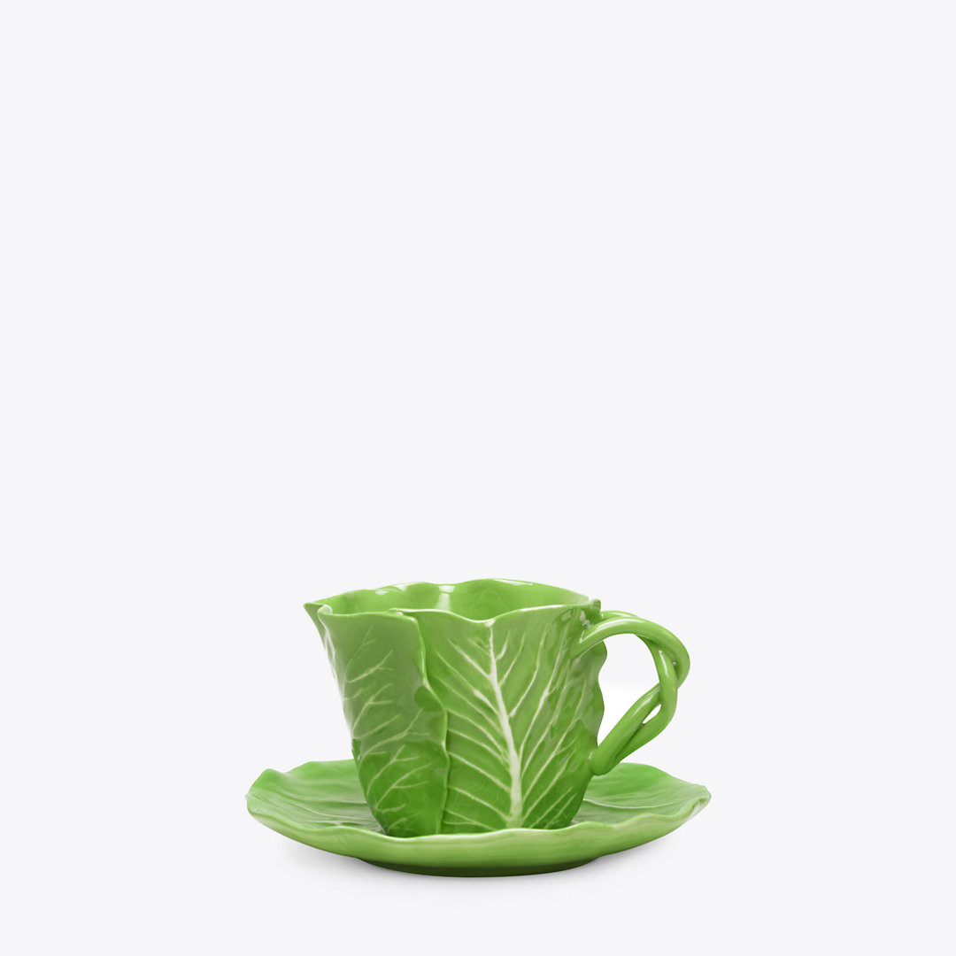 Tory Burch Lettuce Ware Cup & Saucer, Set of 2 | Tory Burch (US)