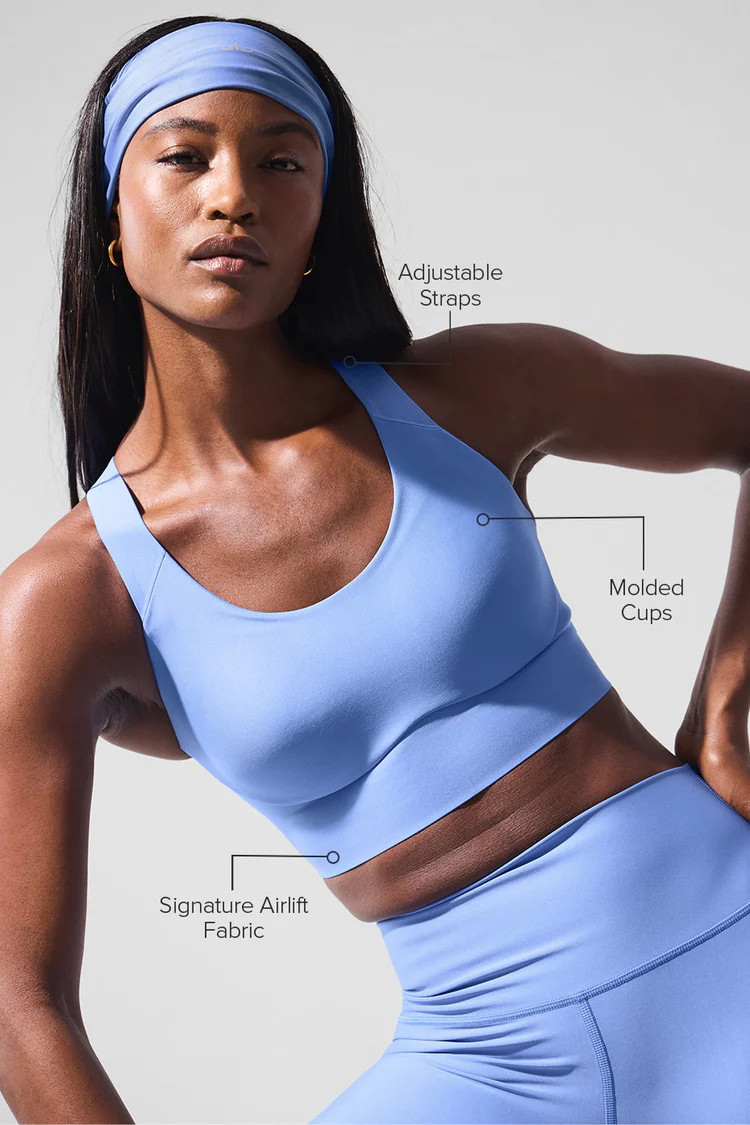 Airlift Empower Bra - Crystal Clear Blue | Alo Yoga (US)