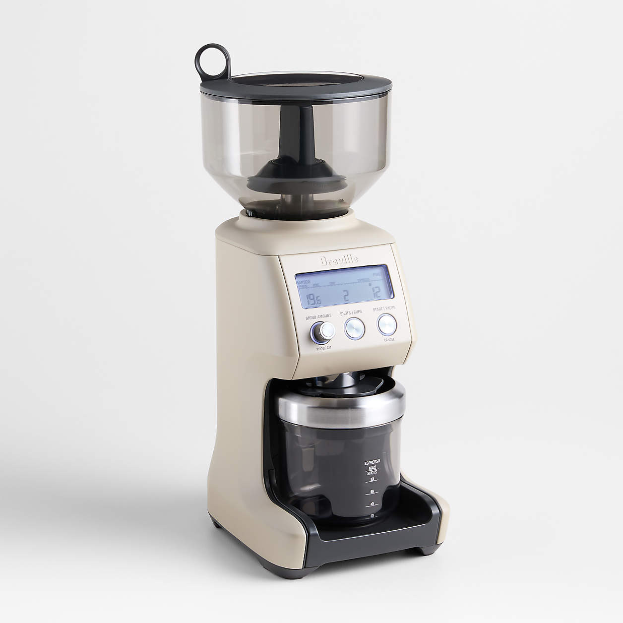 Breville Smart Grinder Pro Conical Burr Grinder in Almond Nougat + Reviews | Crate & Barrel | Crate & Barrel