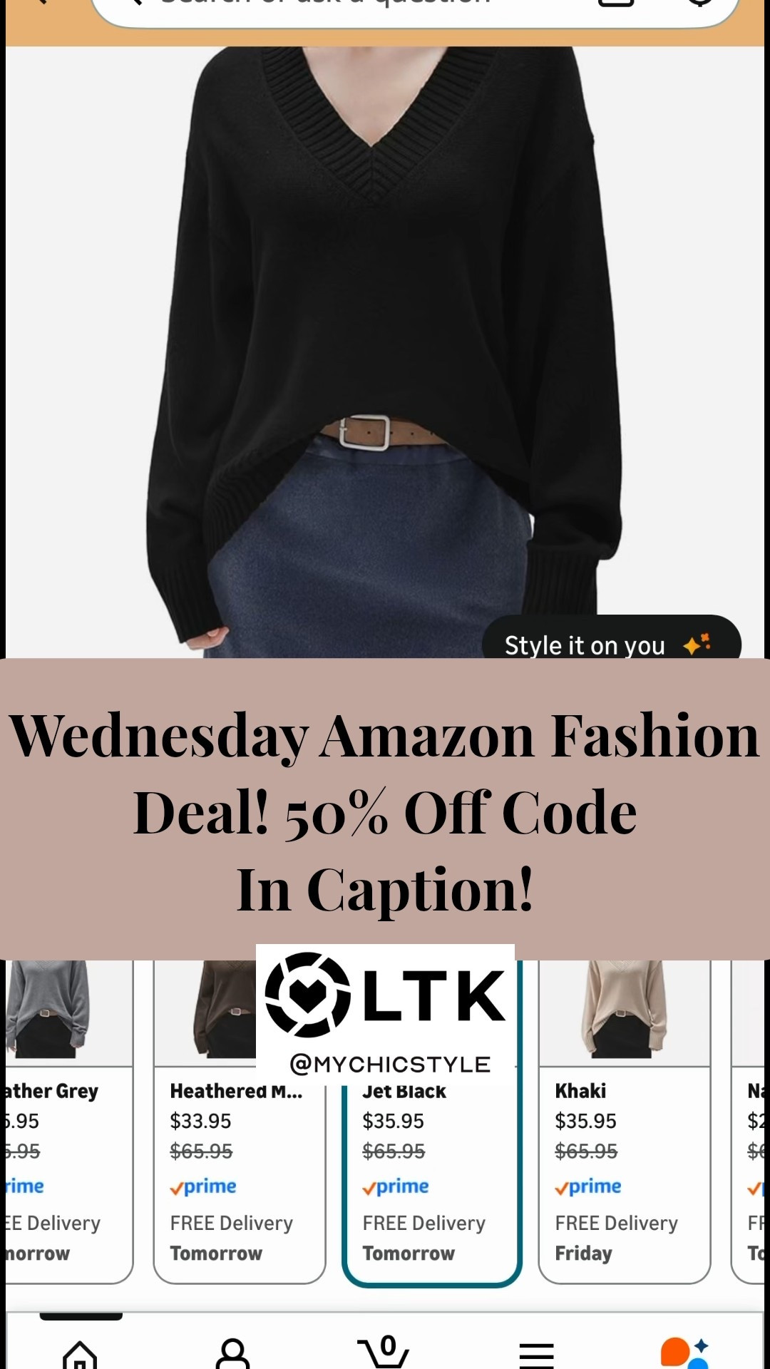 50% OFF Effortless Oversized V-Neck Pullover 🤍

This SUUKSESS oversized V-neck pullover is that relaxed-but-polished piece I always reach for. The slouchy fit, soft fabric, and flattering neckline give it a designer-inspired, casual-luxury look—perfect with tailored trousers, denim, or layered over a tank.

✨ Deal details:
• 50% off with code 92RN9YNT
• Final price: $13.97 (Reg. $27.95)
• Extra 16% CC savings available
• Limited promo quantity: 1,000 pieces

🗓 Sale ends January 31, 2026 at 11:59 PM PST

👉 Tap to shop before it sells out—this is one of those cozy basics that looks elevated without trying.#LTKFindsUnder50 #LTKOOTD
#LTKPetite girl friendly! Sizes start at XS. Which color is your favorite? 

#LTKPetite #LTKSaleAlert #LTKootd