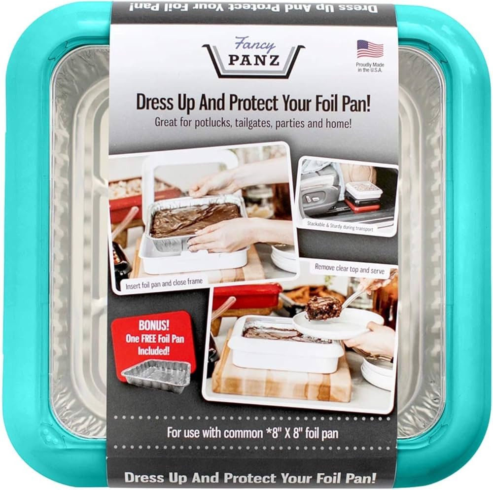 Fancy Panz 8x8, Dress Up & Protect Your Foil Pan! Foil Pan & Serving Spoon Included. Hot or Cold ... | Amazon (US)