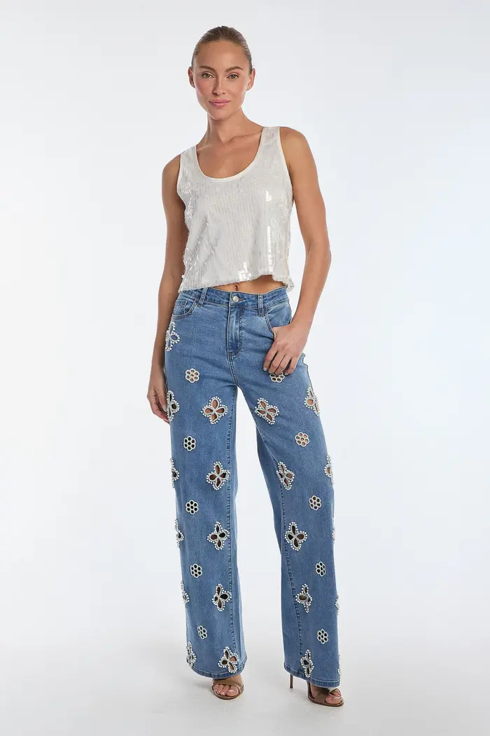 The Noli Shop Kaia Pearl High Rise Jean | Nordstrom | Nordstrom