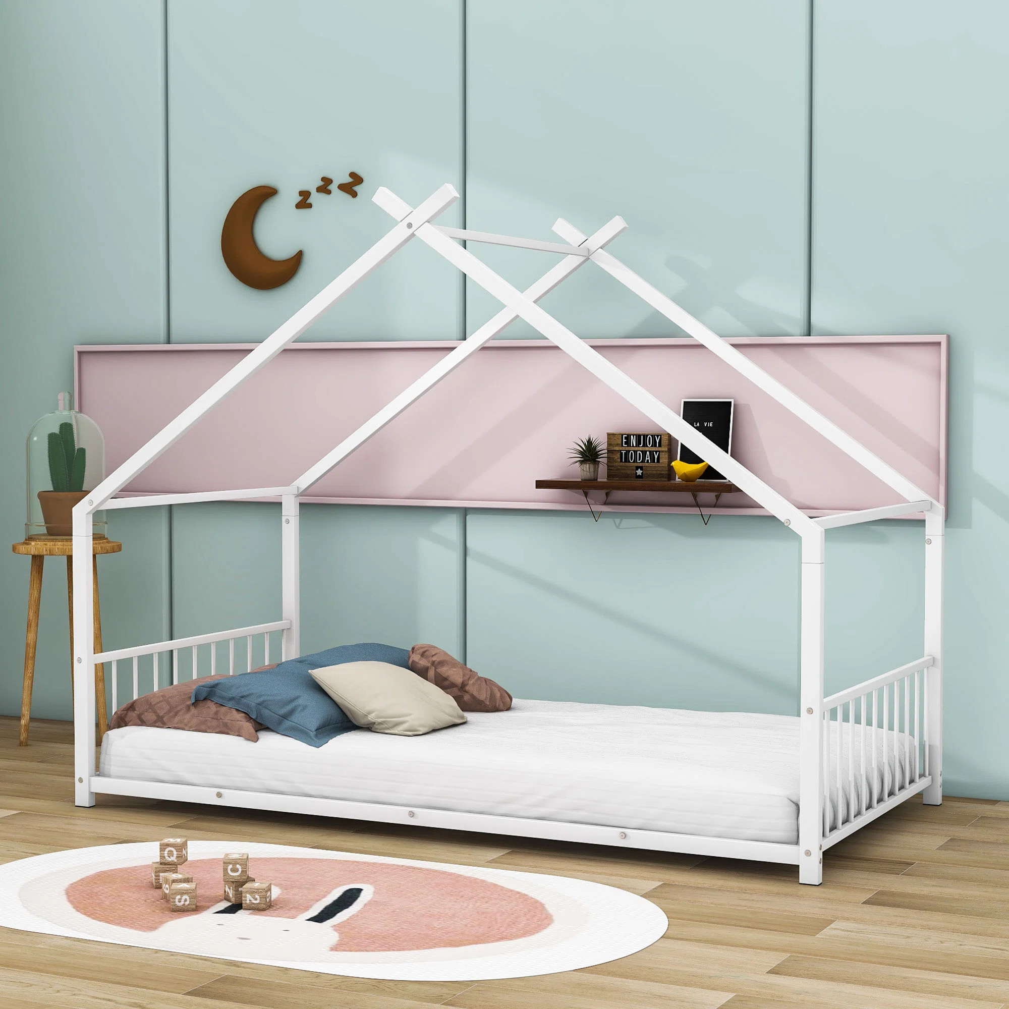 Alaye Metal Platform Bed with Headboard | Wayfair North America