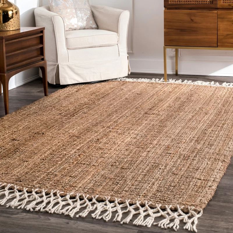 Werts Handmade Tufted Area Rug in Brown | Wayfair North America