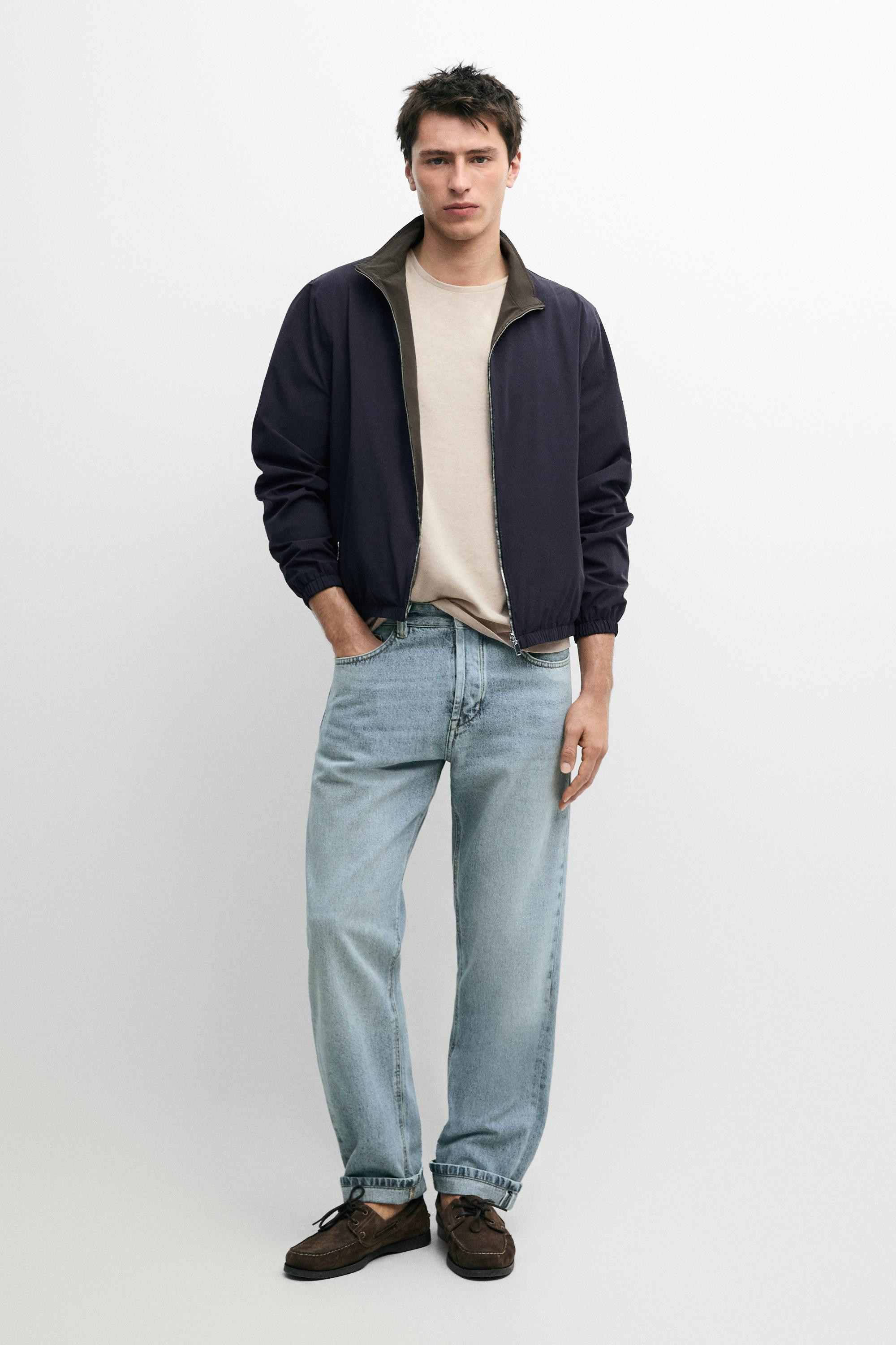 Short reversible jacket | Massimo Dutti UK