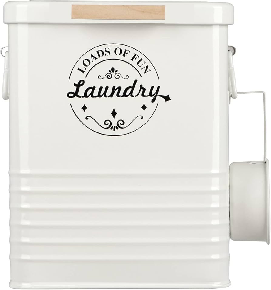 Laundry Detergent Powder Container Dispenser Holder for Laundry Room Organization. Metal Laundry ... | Amazon (US)