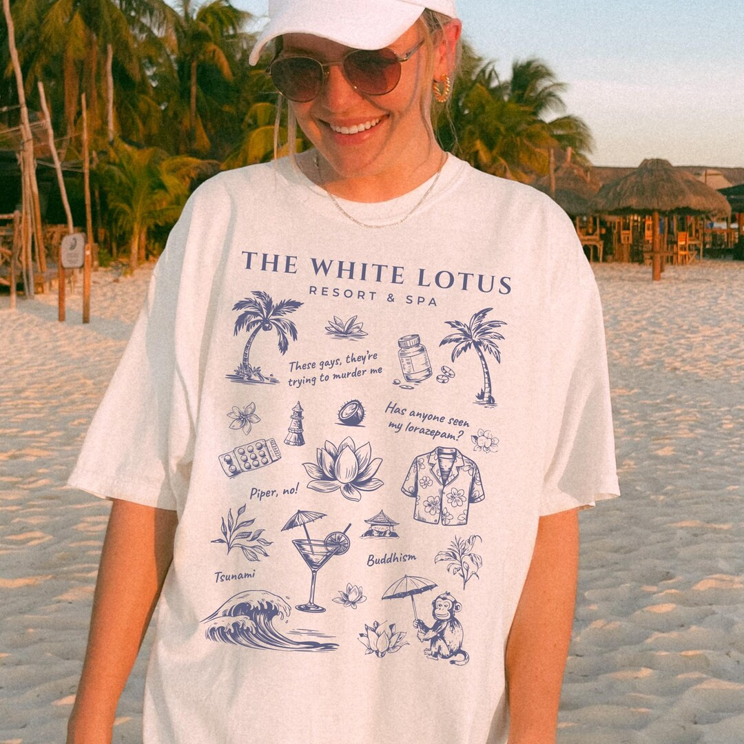 White Lotus Resort & Spa Tshirt, Piper No, Tsunami, Buddhism, These Gays They're Trying to Kill M... | Etsy (US)