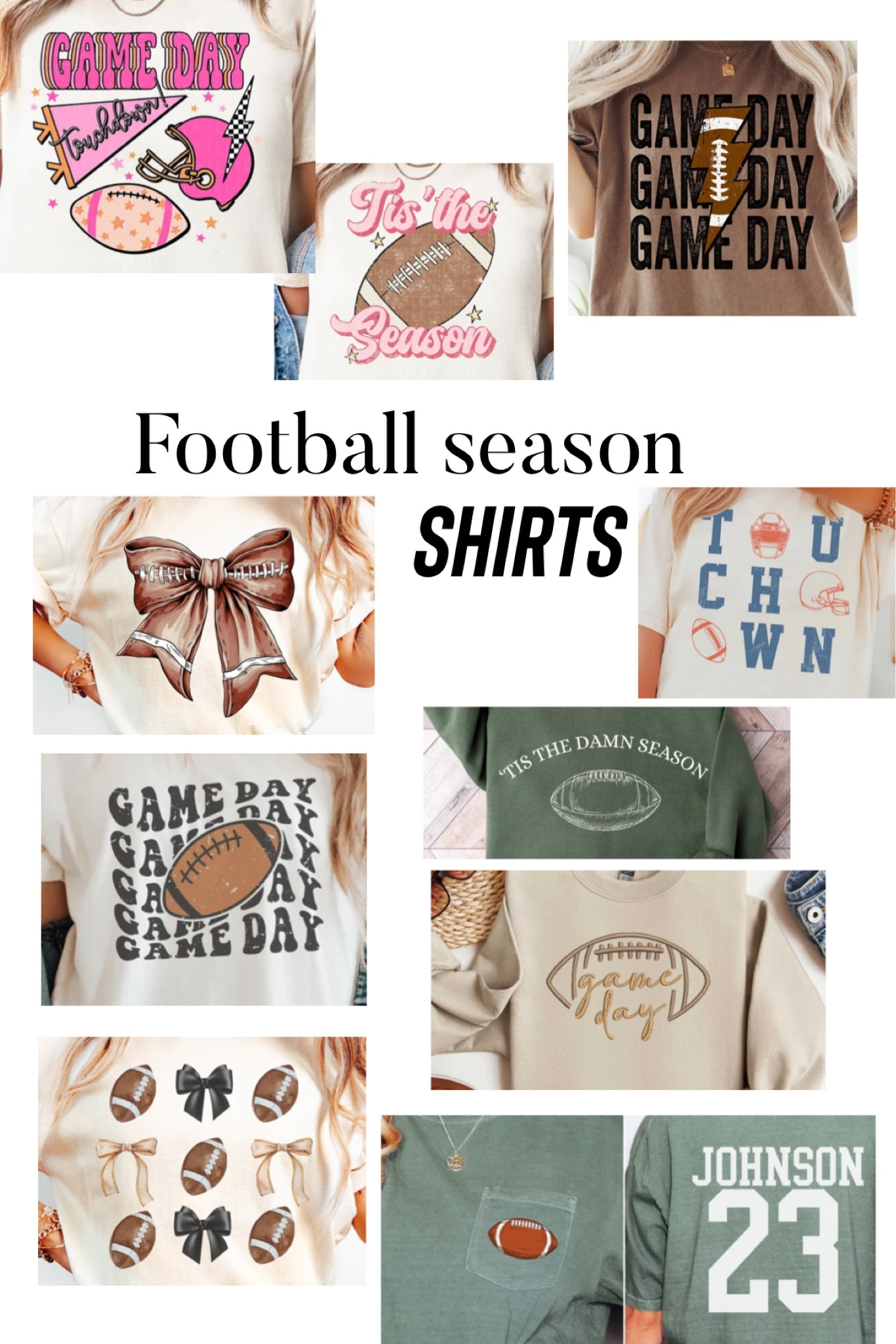 Football Season Shirts #football #footballseason 

#LTKFindsUnder50 #LTKFamily #LTKSeasonal