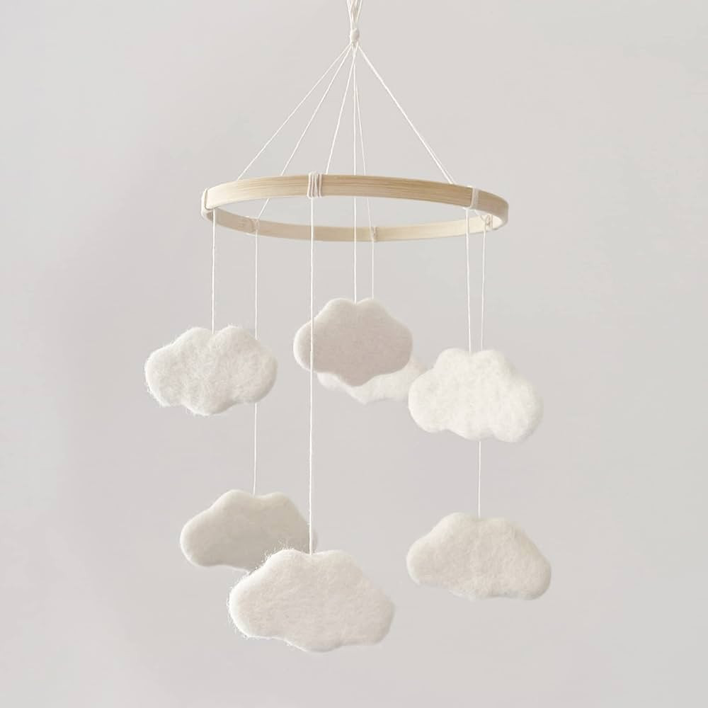 EBINGMIMA Baby Mobile for Crib - Boho Crib Mobile - Felt Cloud Mobile - Gender Neutral Baby Mobil... | Amazon (US)