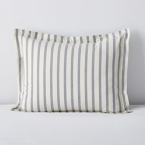Company Cotton™ Narrow Stripe Percale Sham | The Company Store
