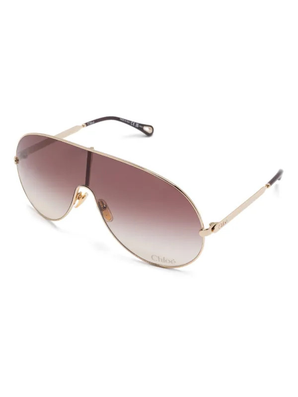 Chloé Eyewear Aly Sunglasses | Gold | FARFETCH | Farfetch Global