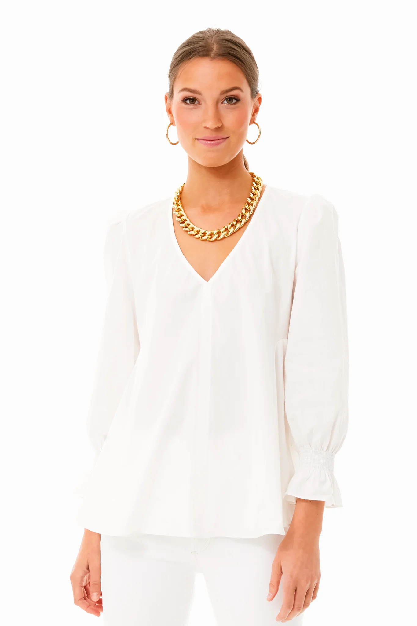 White Easton Blouse | Tuckernuck (US)