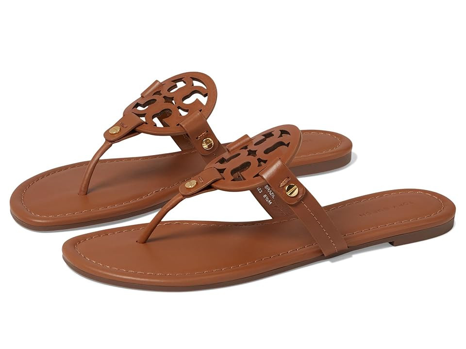 Tory Burch Miller Sandal Women's Shoes Vintage Vachetta : 12 M, Leather | Zappos