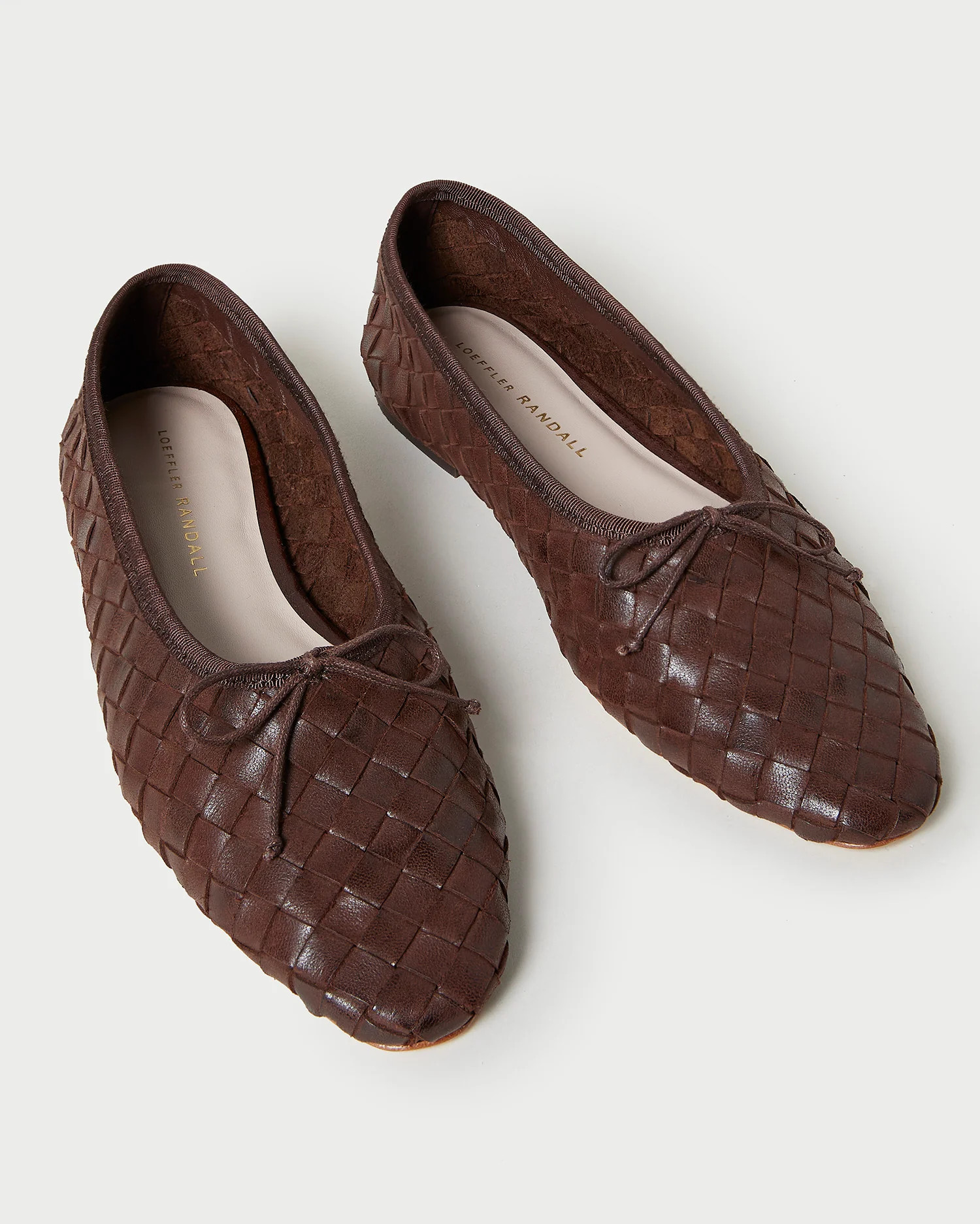 Landry Chocolate Woven Ballet Flat | Loeffler Randall