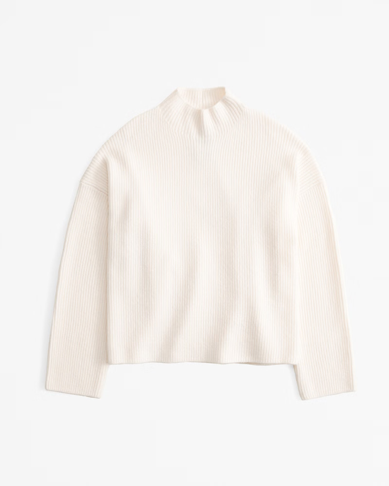 Women's Easy Funnel Neck Sweater | Women's Tops | Abercrombie.com | Abercrombie & Fitch (US)