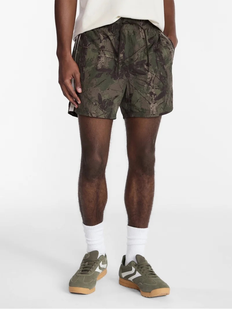 No Boundaries Nylon Track Shorts, 6" Inseam, Men's XS-5XL | Walmart (US)
