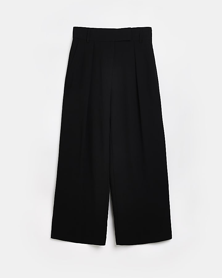 Black wide leg trousers | River Island (UK & IE)