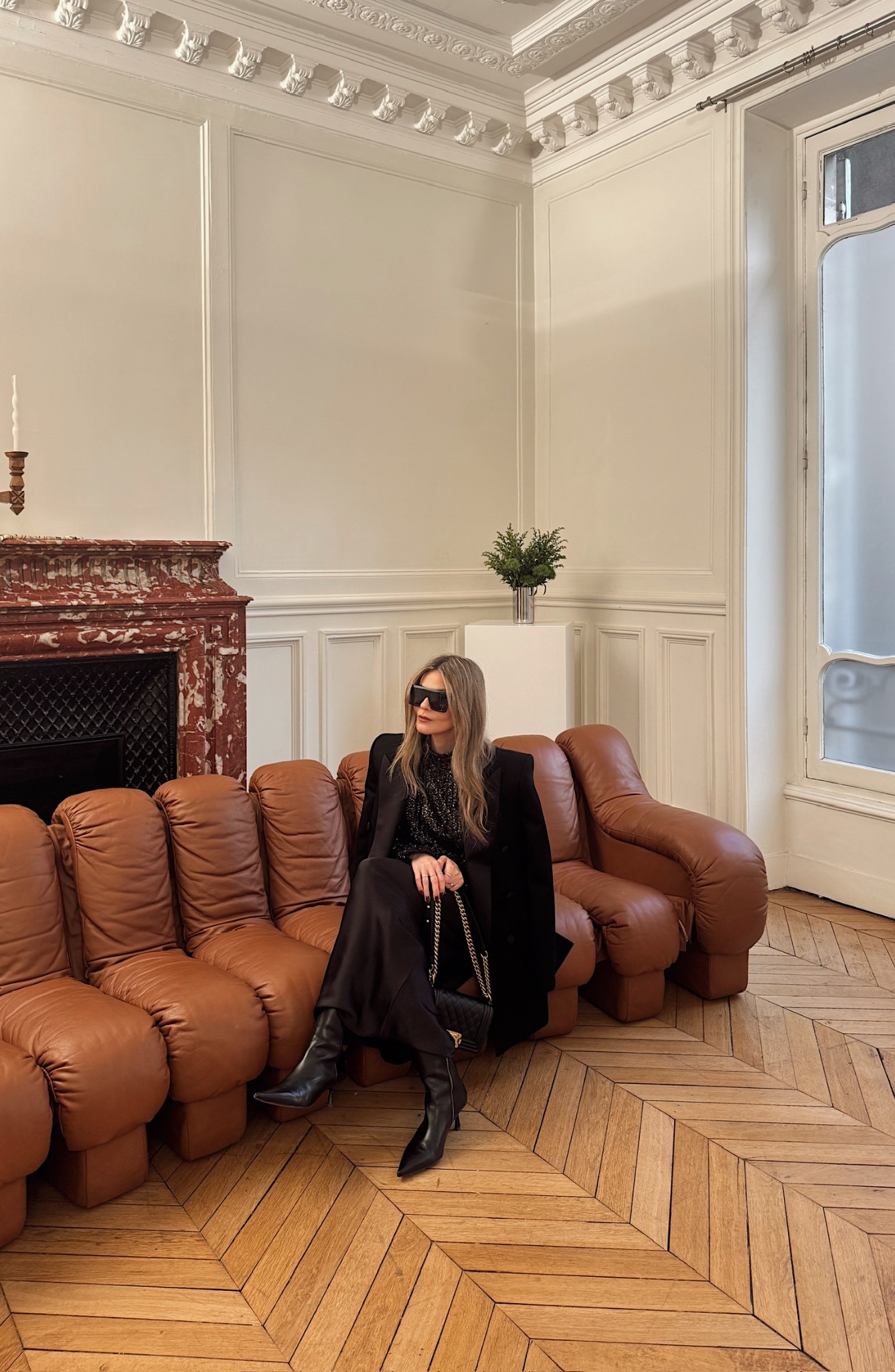 PFW / At the Nanushka cafe in paris to view their new collection for AW25.