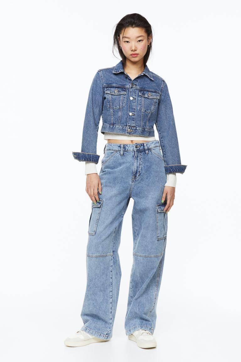 90s Baggy High Cargo Jeans | H&M (UK, MY, IN, SG, PH, TW, HK)