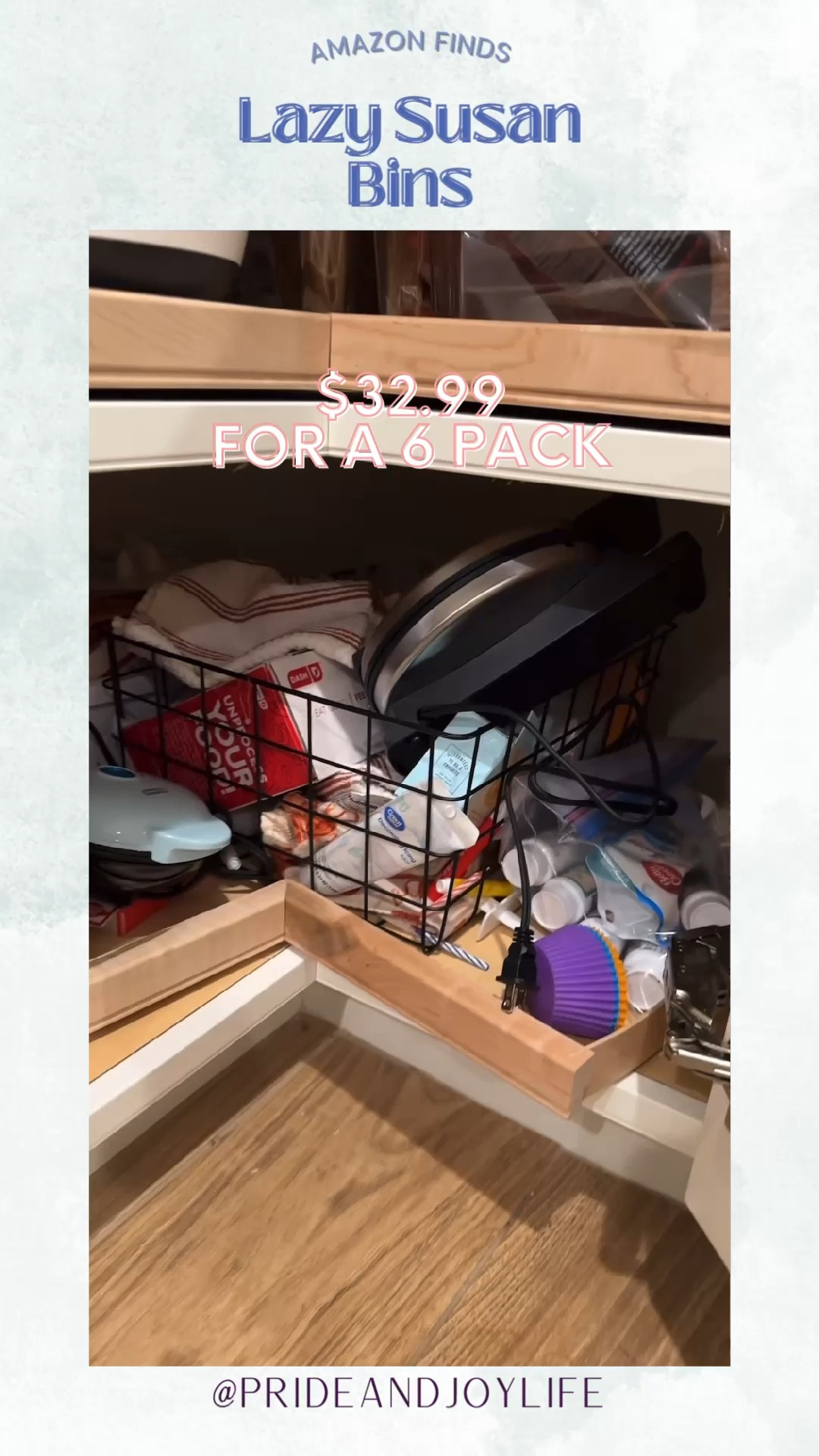 Why don’t these bins come standard with every lazy Susan cabinet?? 

I am perpetrator number one with piling stuff in the lazy Susan cabinet 😅 it just never seemed to stay clean or organized, so I took full advantage of throwing things in there.

Back in January I decided I was going to be more purposeful with our spaces, so I “triaged” my kitchen (if you will). I took everything out of the cabinets and figured out what worked and what didn’t work. This cabinet just simply diiiidnt work!! 

A pack of 6 bins is $32.99 on Amazon. It has been 4 months since we made this purposeful organization switch and I am proud to say it is still super organized to this day!! Everything has a home now and it’s SUCH a better use of space!

____
#momreels #momsofinsta #momsofig #momsofinstagram #momlife #momsoflittles #momoflittles #hack #lifehacks #familytime #toddlermom #raisingbabies #momoffour #relatable #relatablemom #kitchenorganization #organization #tipsandtricks #didyouknow | big family, mom of four, life hack, family time hack, kid hack, mom tip, parent tip, moms helping moms, home tips, lazy susan help, organization, spring cleaning, lazy susan hack 

#LTKhome #LTKfindsunder50 #LTKfamily