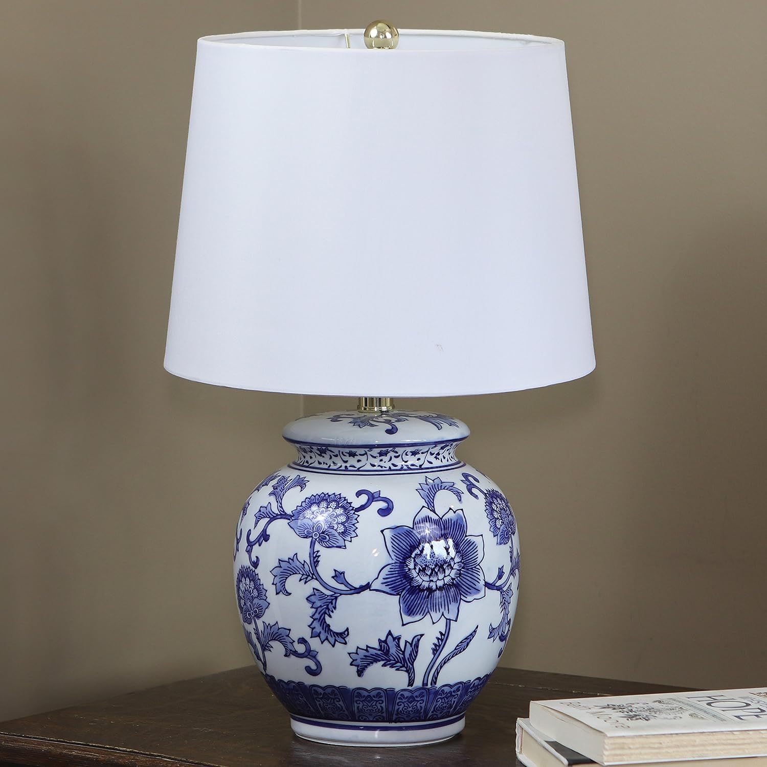 Décor Therapy TL14119 Blue and White Ceramic Table Lamp | Amazon (US)